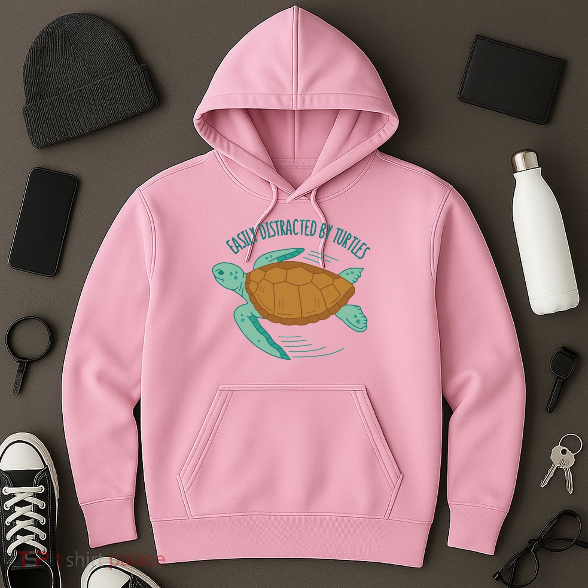 Easily Distracted By Turtles Hoodie