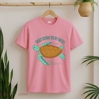 Easily Distracted By Turtles T-Shirt thumb 2
