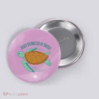 Easily Distracted By Turtles Button thumb 0