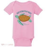 Easily Distracted By Turtles Baby Bodysuit thumb 0