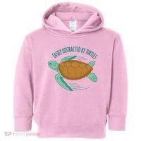 Easily Distracted By Turtles Toddler Hoodie thumb 0
