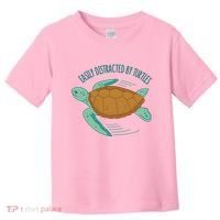 Easily Distracted By Turtles Toddler T-Shirt thumb 0
