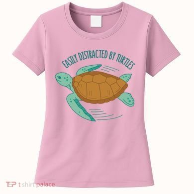 Easily Distracted By Turtles Women's T-Shirt