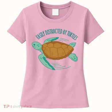 Easily Distracted By Turtles Women's T-Shirt