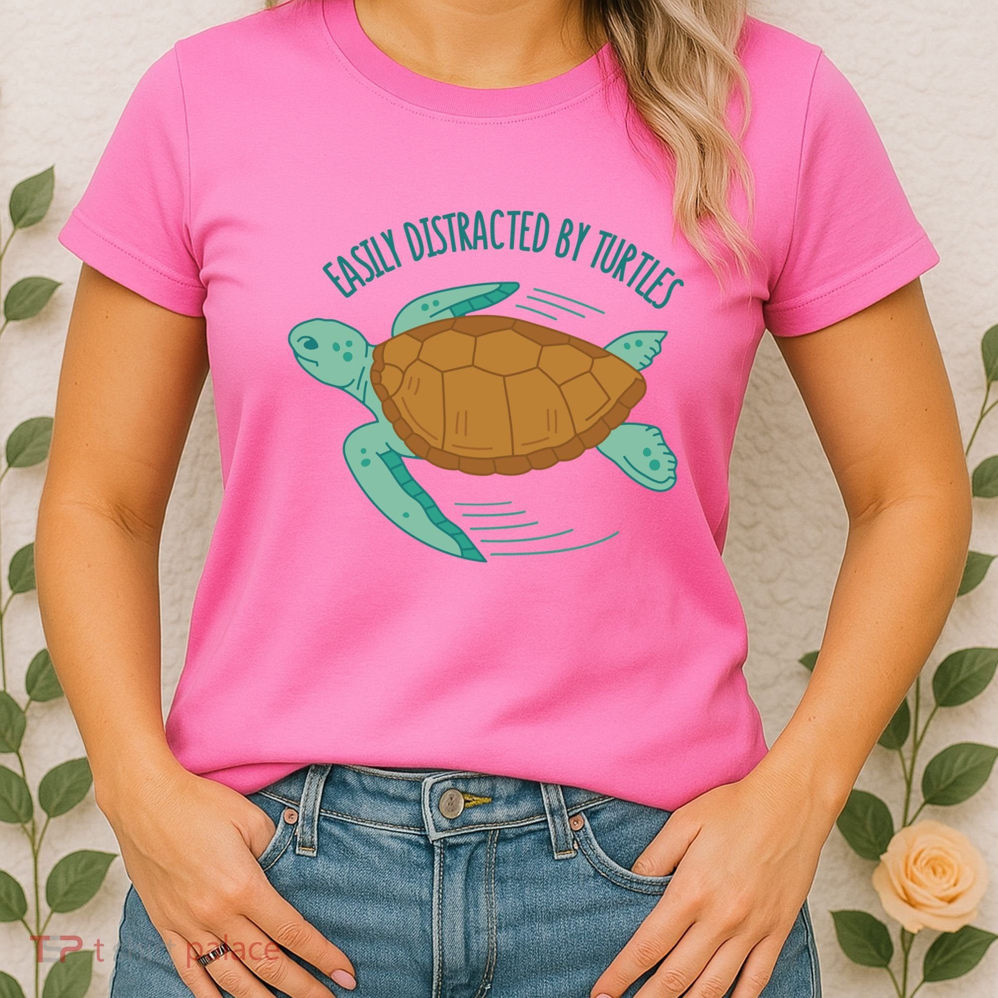 Easily Distracted By Turtles Women's T-Shirt
