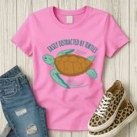 Easily Distracted By Turtles Women's T-Shirt thumb 3
