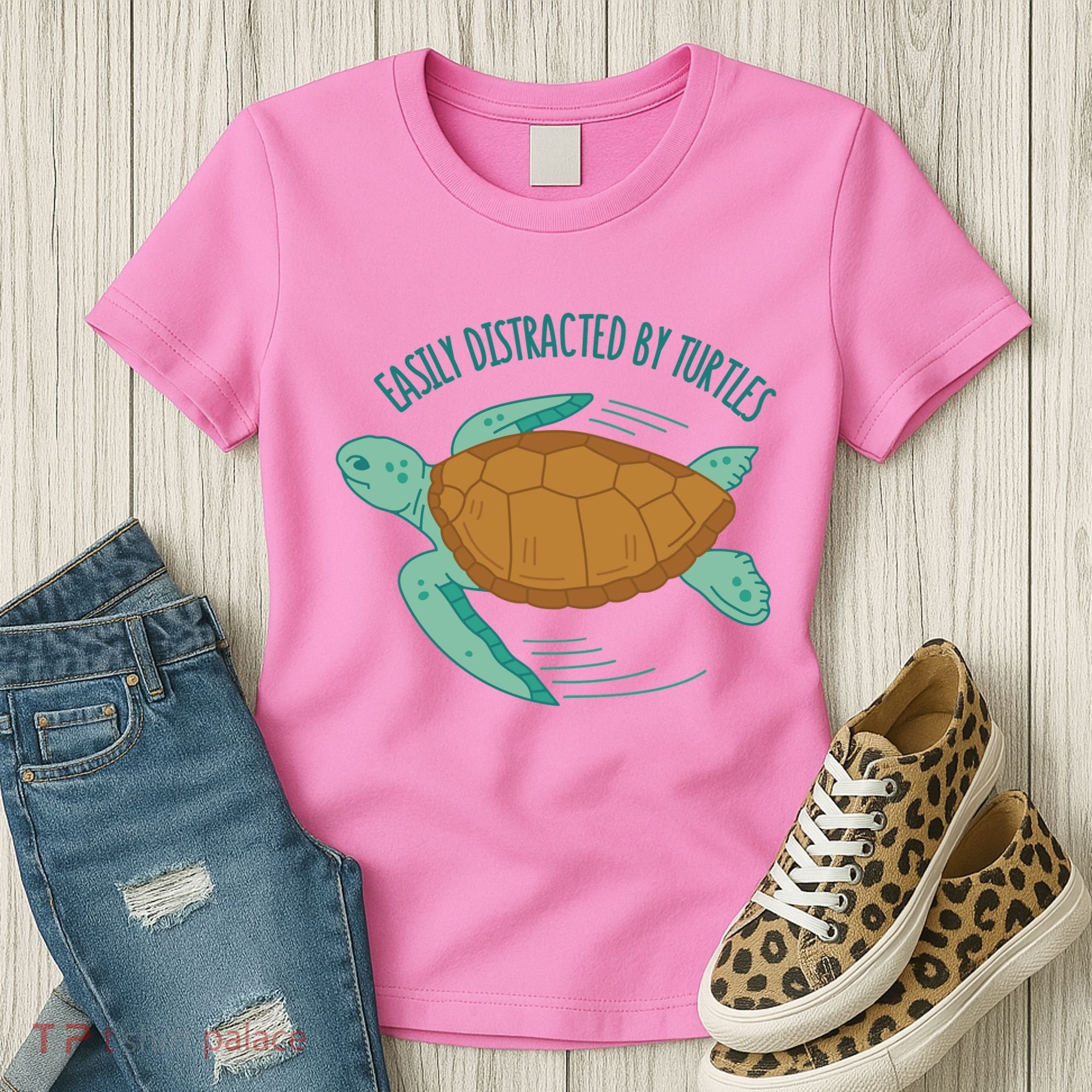 Easily Distracted By Turtles Women's T-Shirt