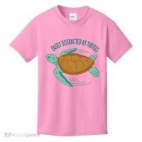 Easily Distracted By Turtles Kids T-Shirt thumb 0
