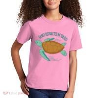 Easily Distracted By Turtles Kids T-Shirt thumb 2