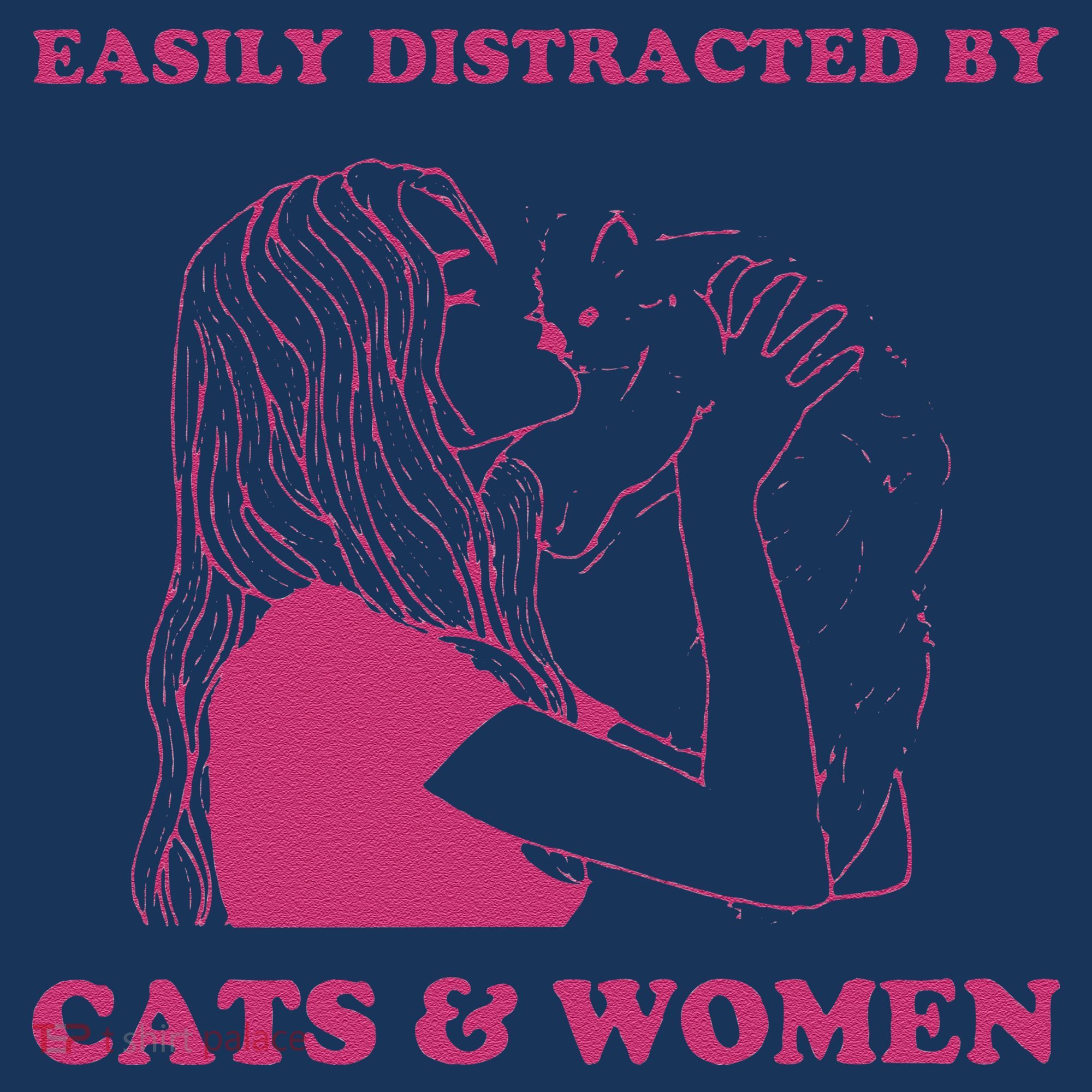 Easily Distracted By Cats And Women Funny For Lesbian Pride Coaster