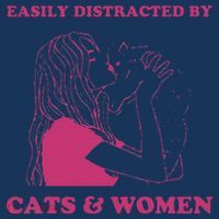 Easily Distracted By Cats And Women Funny For Lesbian Pride Tank Top thumb 6