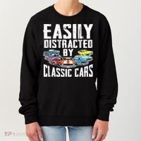 Easily Distracted By Classic Cars Women's Sweatshirt thumb 0