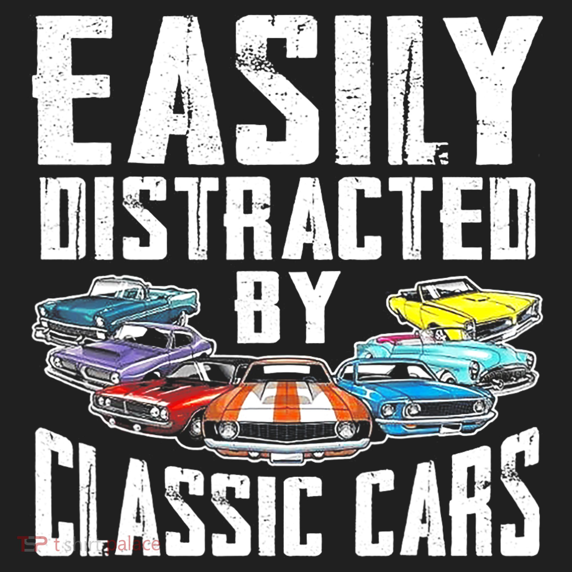 Easily Distracted By Classic Cars Women's Sweatshirt