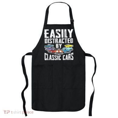 Easily Distracted By Classic Cars Apron