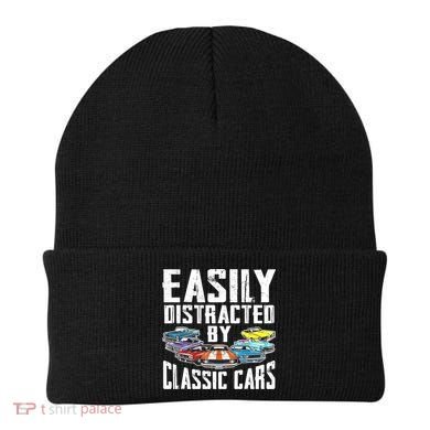 Easily Distracted By Classic Cars Beanie