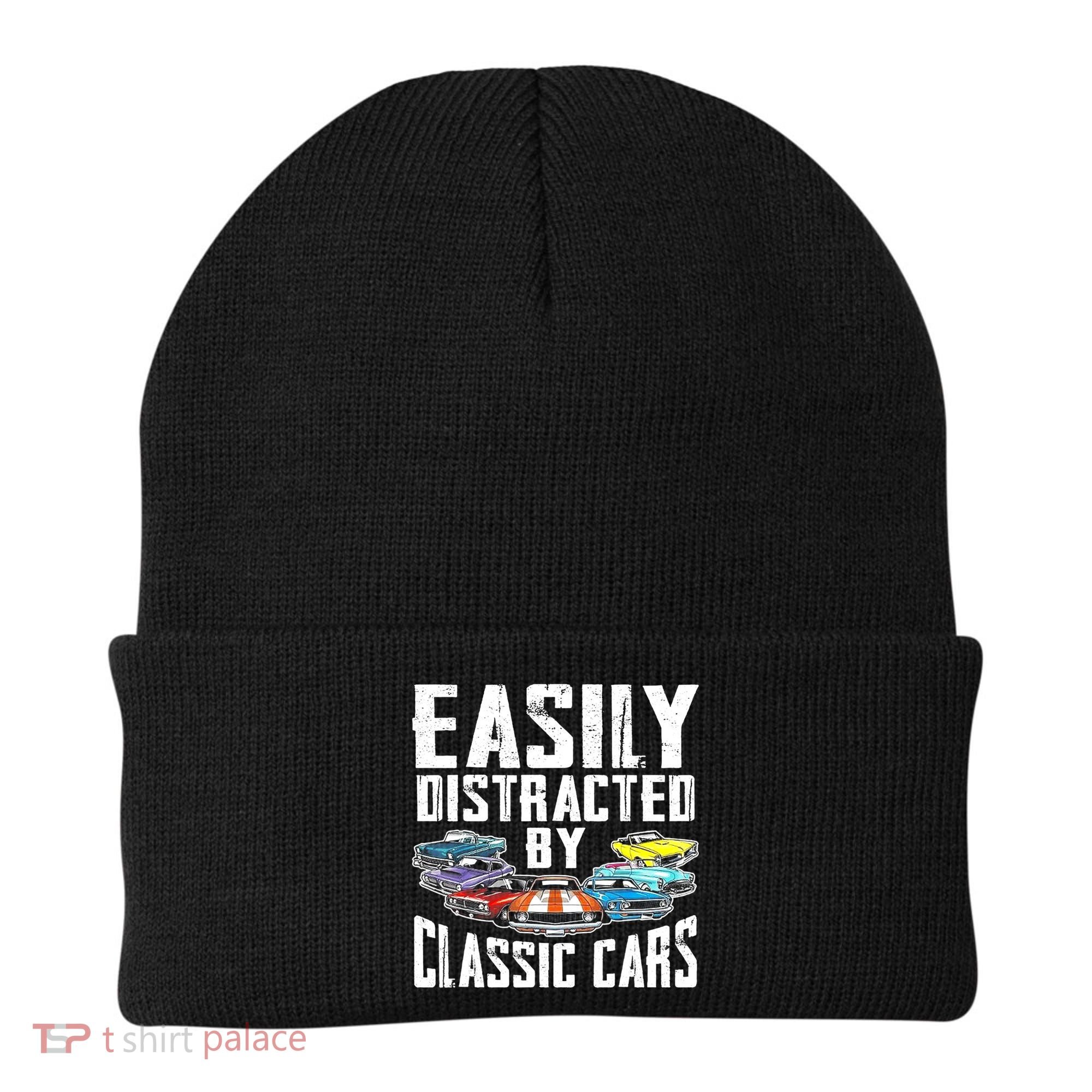 Easily Distracted By Classic Cars Beanie