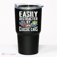 Easily Distracted By Classic Cars Tumbler thumb 0