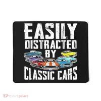Easily Distracted By Classic Cars Mousepad thumb 0