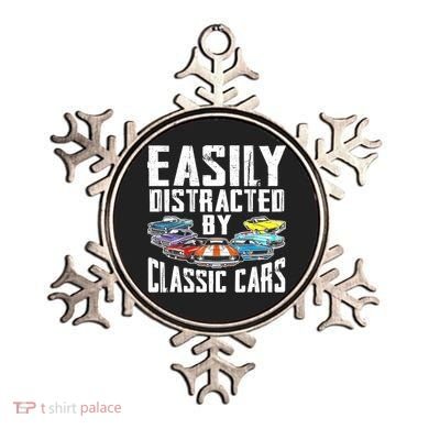 Easily Distracted By Classic Cars Ornament