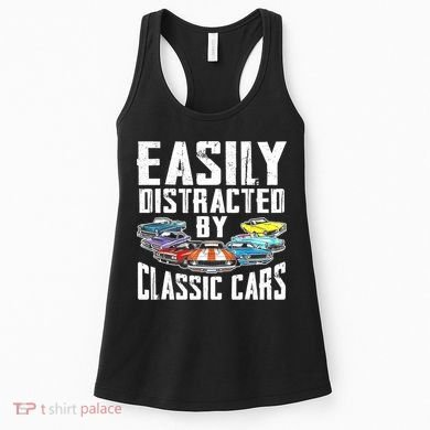 Easily Distracted By Classic Cars Women's Tank Top