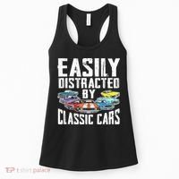 Easily Distracted By Classic Cars Women's Tank Top thumb 0