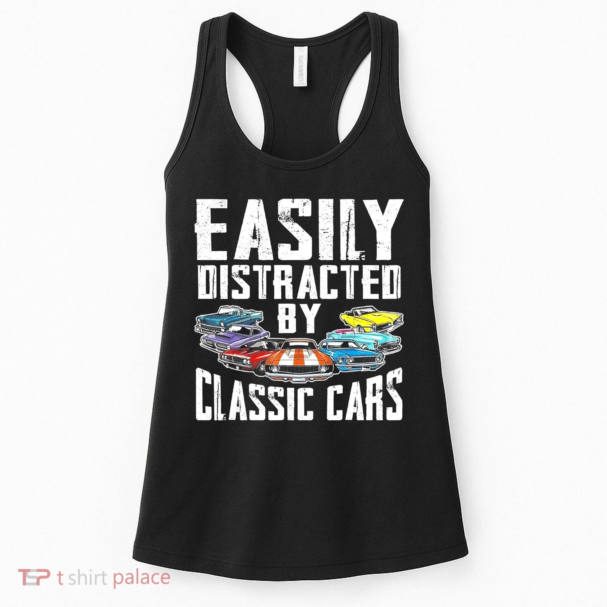 Easily Distracted By Classic Cars Women's Tank Top
