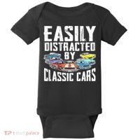 Easily Distracted By Classic Cars Baby Bodysuit thumb 0