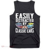 Easily Distracted By Classic Cars Tank Top thumb 0