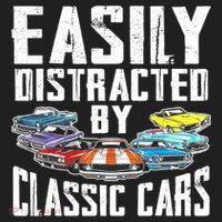 Easily Distracted By Classic Cars Golf Towel thumb 3