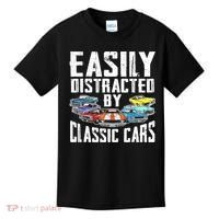 Easily Distracted By Classic Cars Kids T-Shirt thumb 0