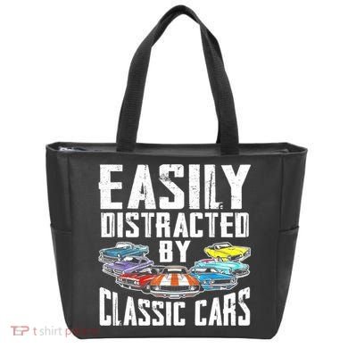 Easily Distracted By Classic Cars Tote Bag