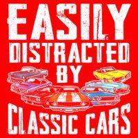 Easily Distracted By Classic Cars Santa Hat thumb 1