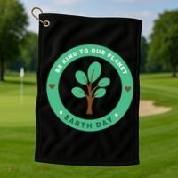 Earth Day Be Kind To Earth Be Kind To Our Planet Eco Gift Golf Towel thumb 1