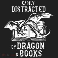 Easily Distracted By Dragon And Books Nerds Hat thumb 2