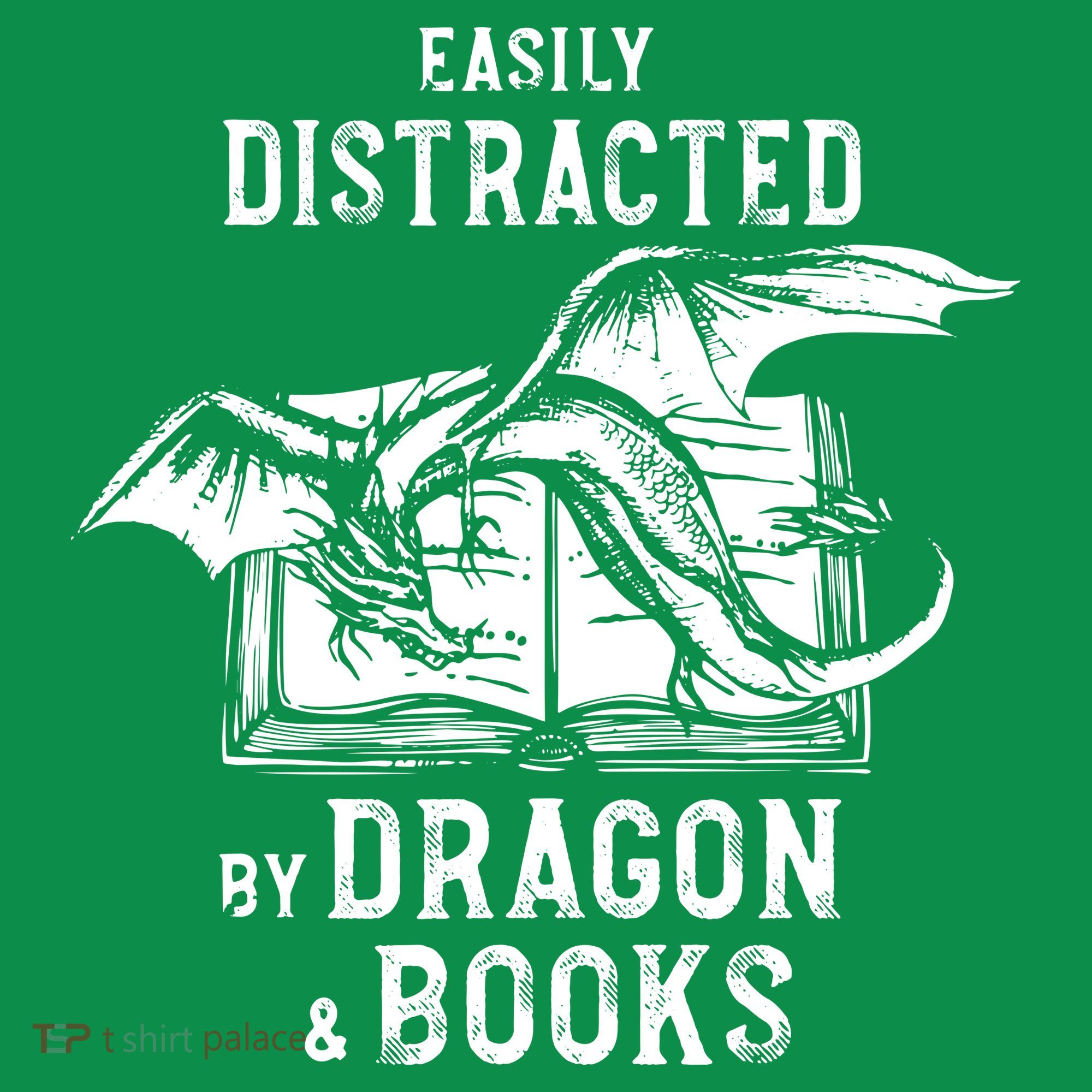 Easily Distracted By Dragon And Books Nerds Women's Long Sleeve Shirt