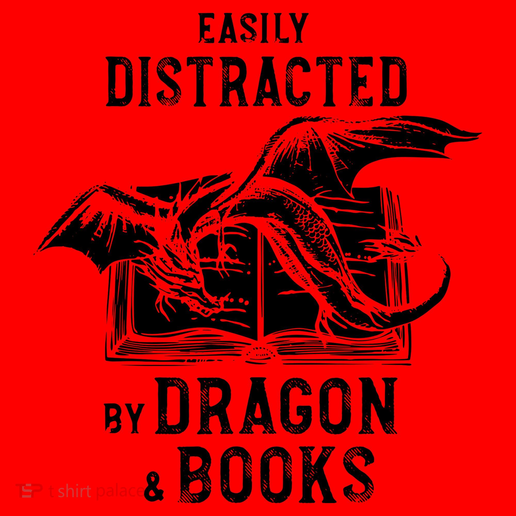 Easily Distracted By Dragon And Books Nerds Santa Hat