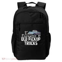 Easily Distracted By Old Pickup Trucks Cute Trucker Backpack thumb 0