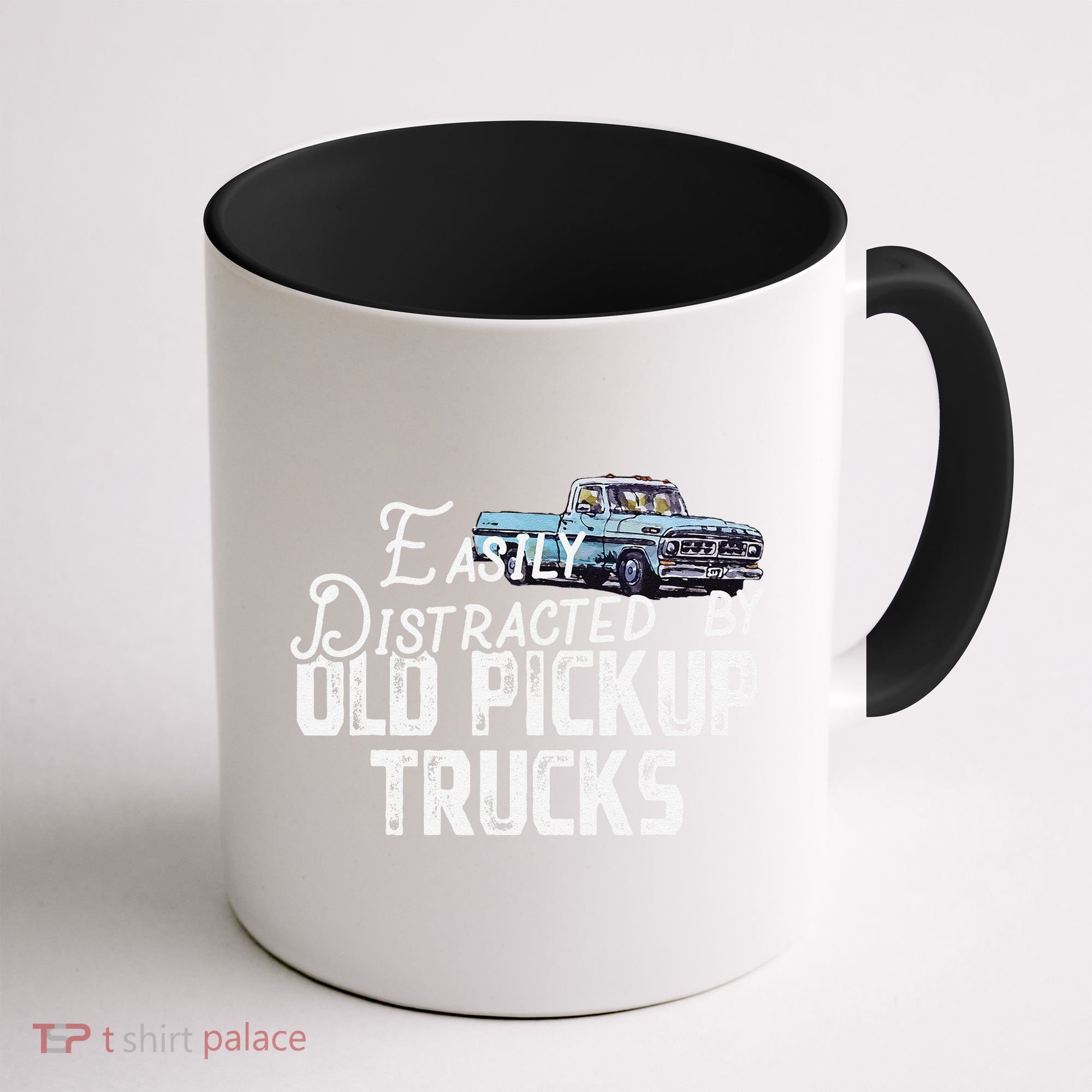Easily Distracted By Old Pickup Trucks Cute Trucker Coffee Mug