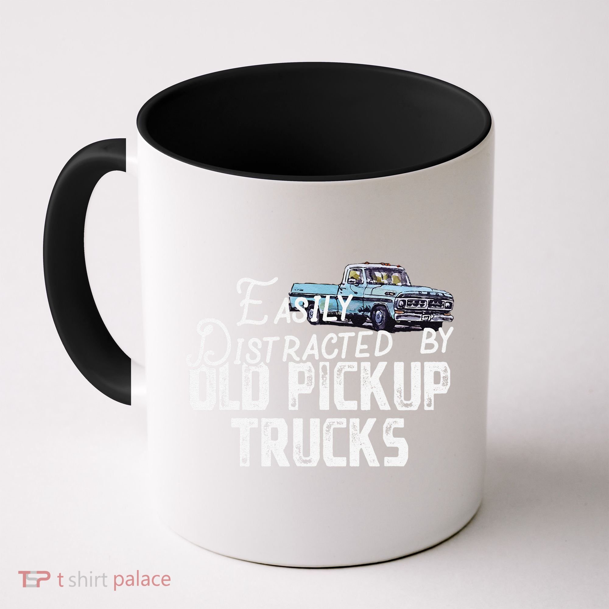 Easily Distracted By Old Pickup Trucks Cute Trucker Coffee Mug