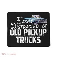 Easily Distracted By Old Pickup Trucks Cute Trucker Mousepad thumb 0