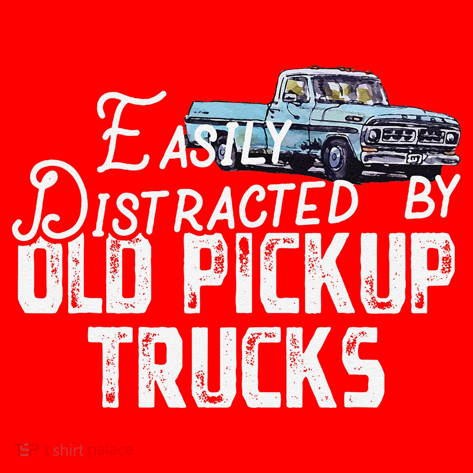 Easily Distracted By Old Pickup Trucks Cute Trucker Santa Hat
