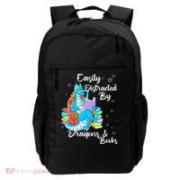 Easily Distracted By Dragons And Books Backpack thumb 0