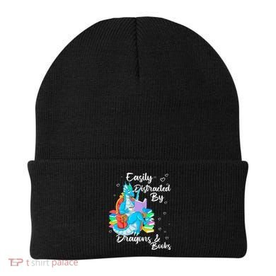 Easily Distracted By Dragons And Books Beanie