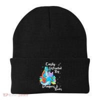 Easily Distracted By Dragons And Books Beanie thumb 0