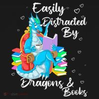 Easily Distracted By Dragons And Books Pajama Set thumb 2