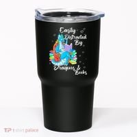 Easily Distracted By Dragons And Books Tumbler thumb 0