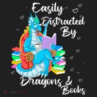 Easily Distracted By Dragons And Books Tumbler thumb 3