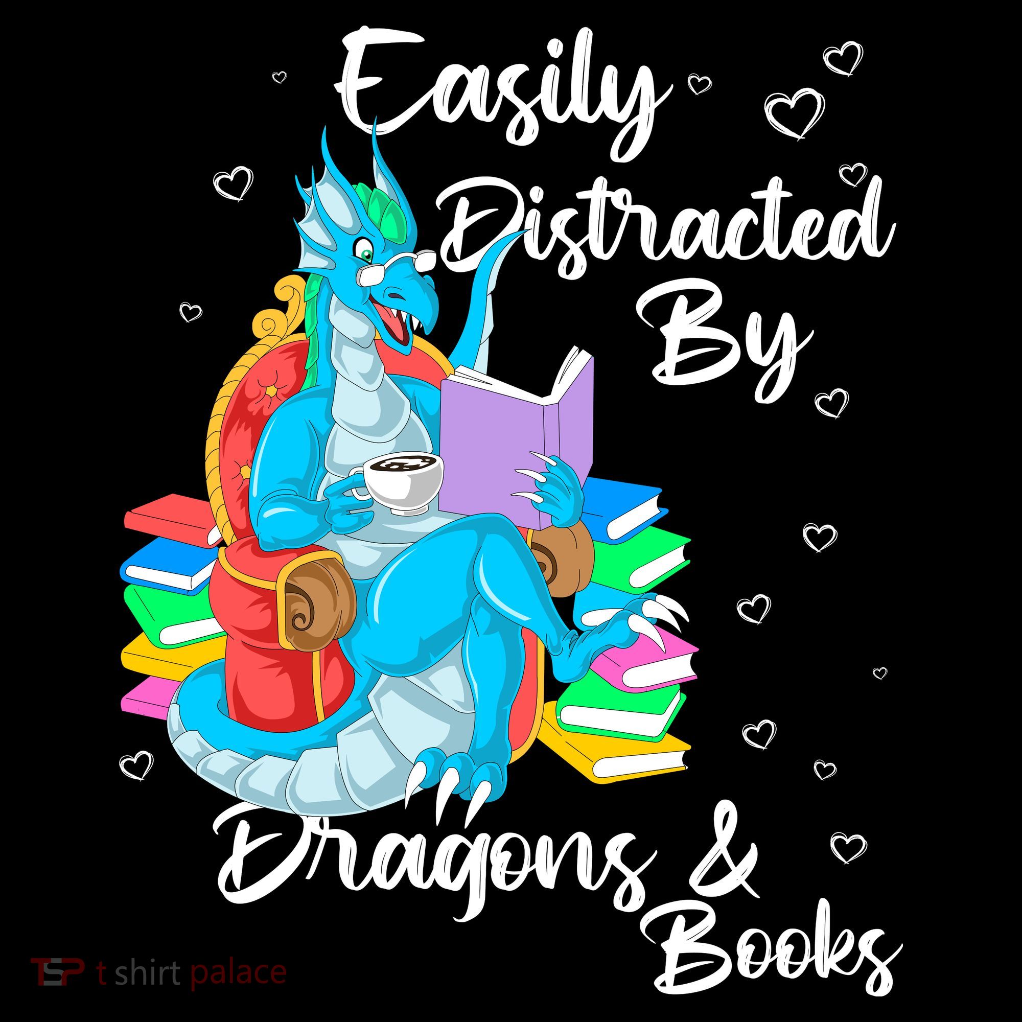 Easily Distracted By Dragons And Books Tote Bag