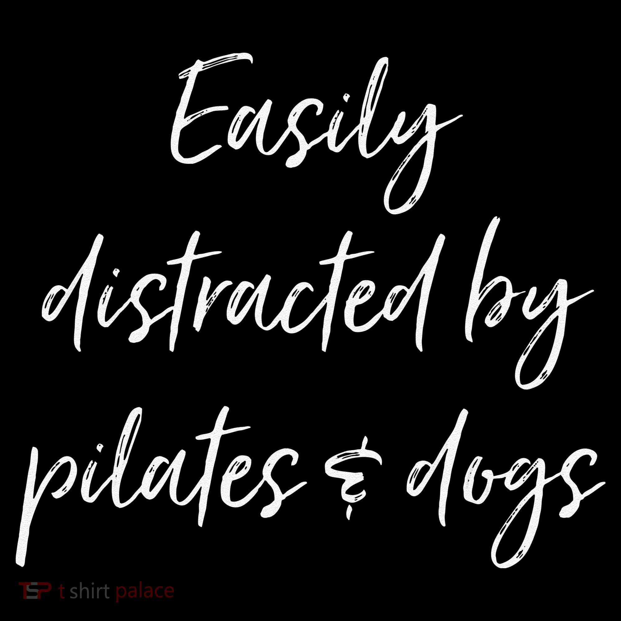 Easily Distracted By Pilates And Dogs Funny Dog Lover Gift Coffee Mug