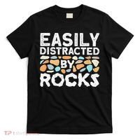 Easily Distracted By Rock Vintage Gift T-Shirt thumb 0